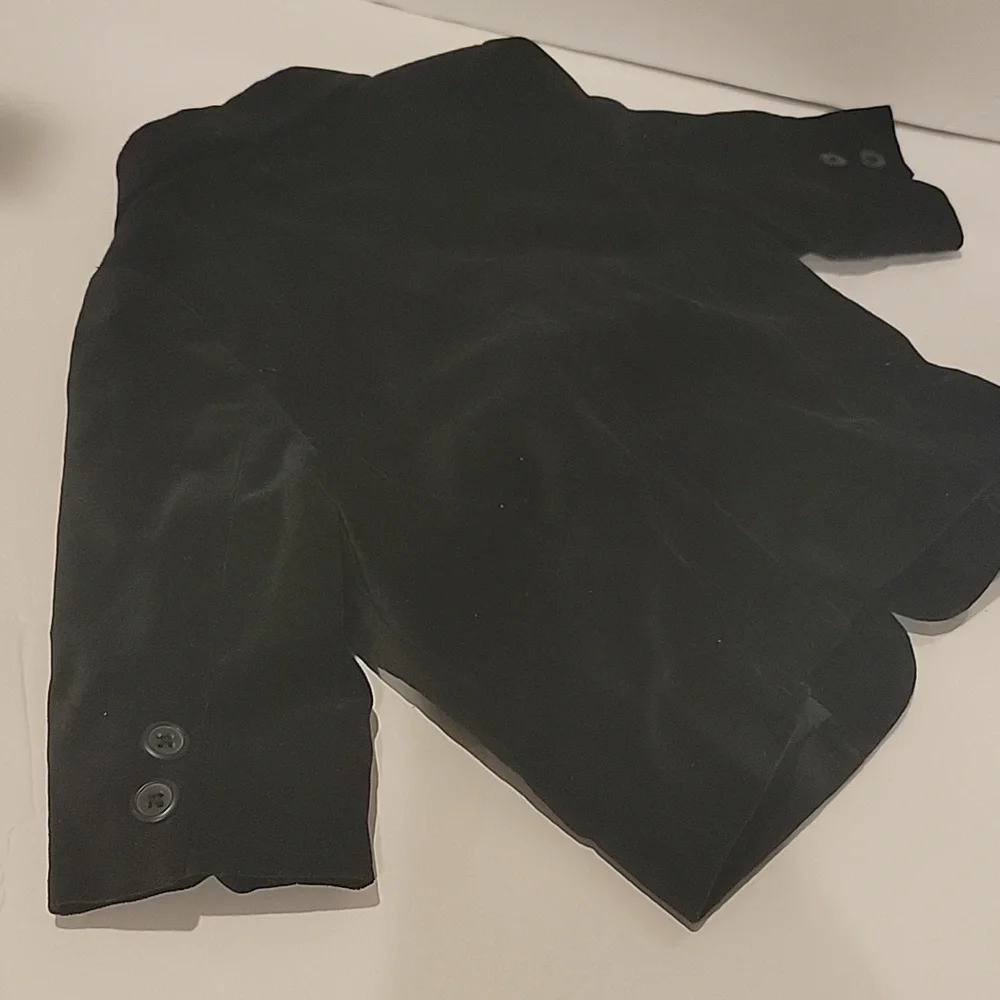 Children's Place Velvet Blazer Suit Jacket Boys 3-6M Black Formal Wedding Party